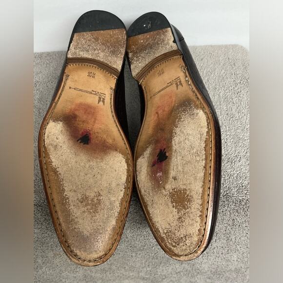 Moreschi 41849 Peccary & Calfskin Loafers Burgundy (SPECIAL ORDER) Men’s SZ 11 - Picture 7 of 10